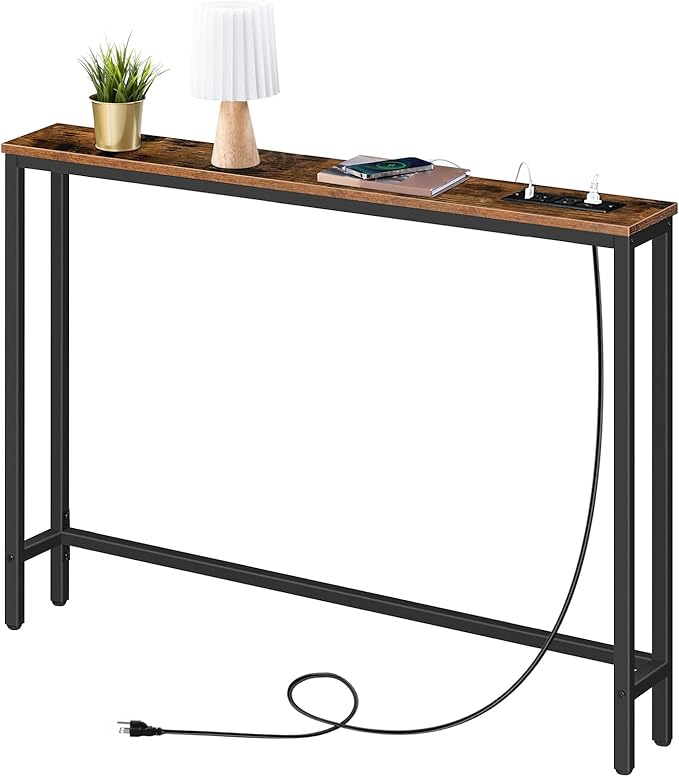 HOOBRO 39.4" Skinny Console Table - Image 9