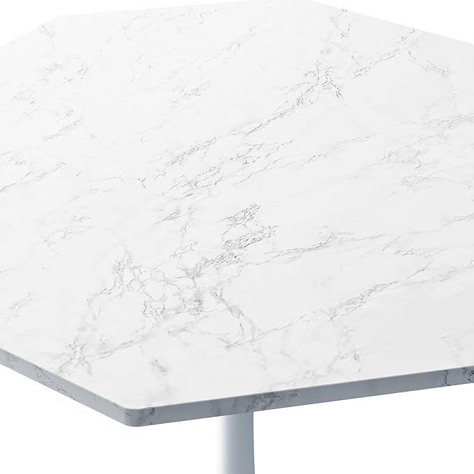 31.5 in Hexagonal Pedestal Dining Table - Image 4