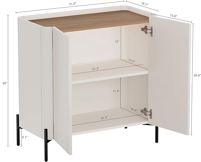 Manhattan Comfort Abbey Accent Cabinet - Image 3