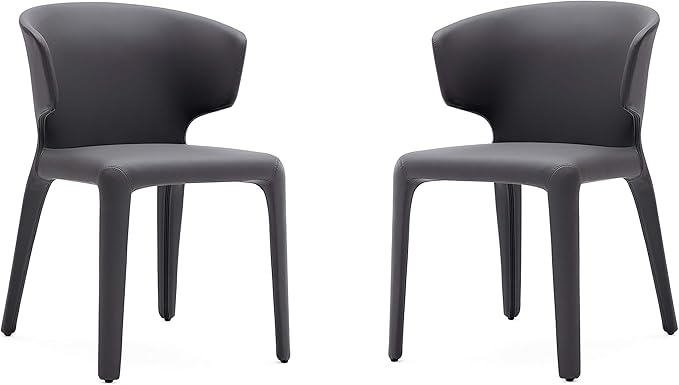Manhattan Comfort Conrad Mid Century Modern Dining Chairs Woven Tweed by ManhattanComfort