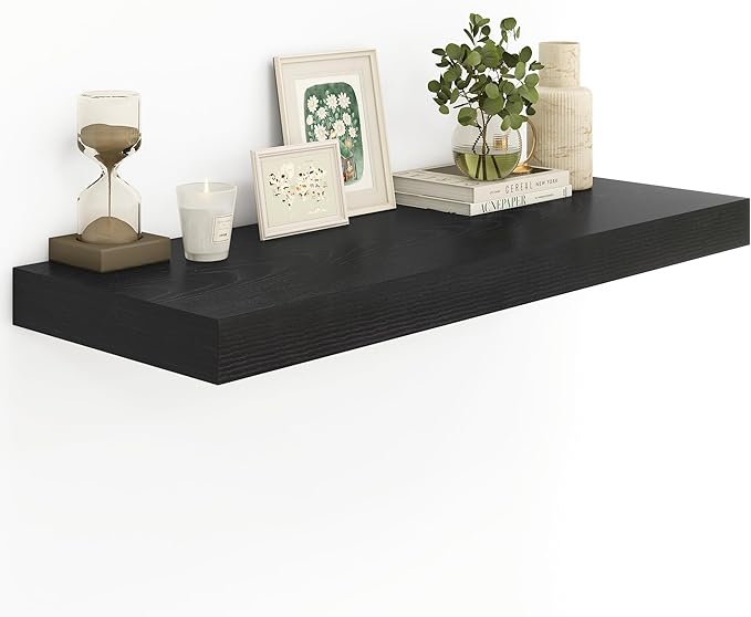 Heimlove Black Bathroom Shelves Floating Shelves by Heimlove