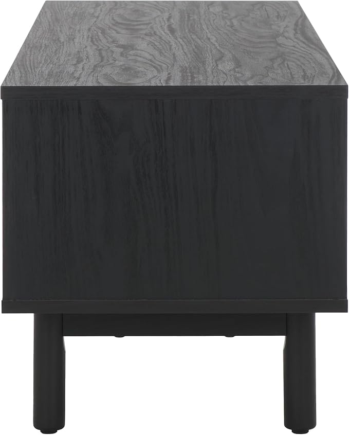 SAFAVIEH Aino TV Stand for up to 60" Flatscreen – Black, 2 Sliding Doors - Image 5