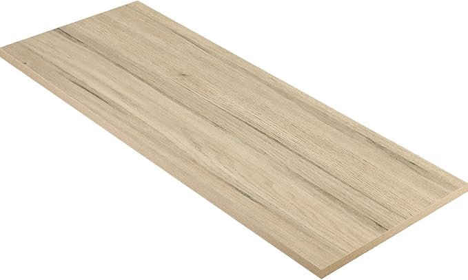 Kaboon Universal Tabletop 60"x18", Solid One-Piece Melamine Table Top, Double by Kaboon