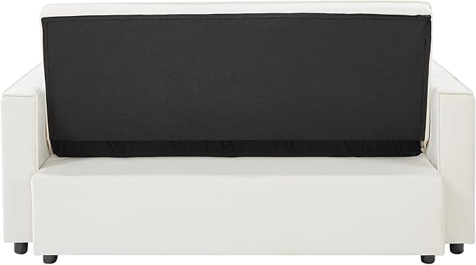 ERYE 64" W Full Size 3 in 1 Convertible Sleeper Sofabed W/Cupholders and USB - Image 5