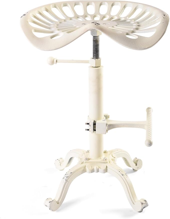 LOKKHAN Adjustable Rustic Industrial Bar Stool - Image 3