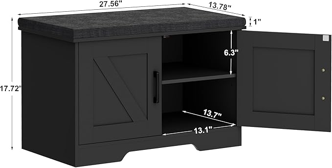 2-Tier Storage Bench, Shoe Bench - Image 3