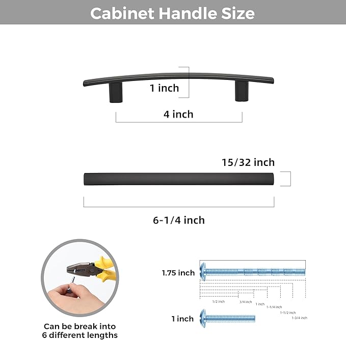 30 Pack Cabinet Handles 4" Hole Center - Image 3