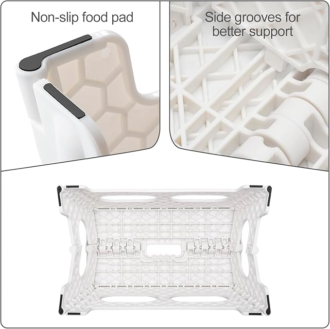 ACSTEP Folding Step Stool 9 Inch, 15-Inch Extra Wide Heavy Duty Stepping Stool - Image 2