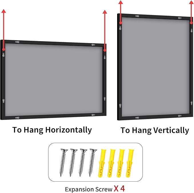 YIROMAN Bathroom Mirror 72"x36", Large Matte Black Bathroom Mirror - Image 9