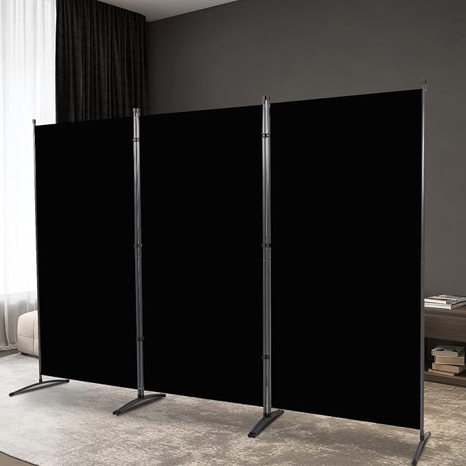 Room Divider Folding Privacy Screens, Portable Room Divider Panel 3 Panel - Image 8