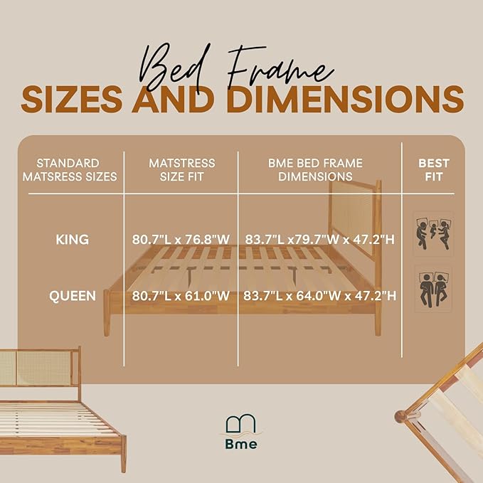 Bme Oliver King Bed Frame and Headboard - Image 5