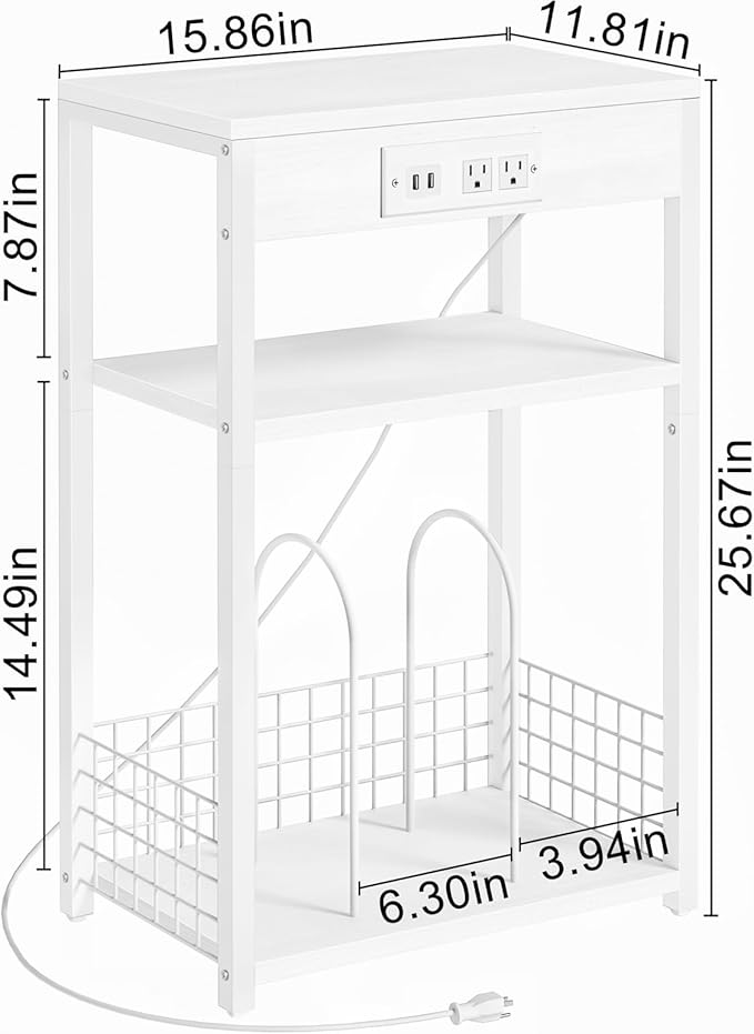 LELELINKY 3 Tier End Table - Image 3