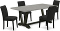 East West Furniture V697AB624-5 5 Piece Dining Table Set Includes a Rectangle by EastWestFurniture