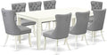 East West Furniture LGDA9-LWH-27 9 Piece Dining Room Set Includes a Rectangle by EastWestFurniture