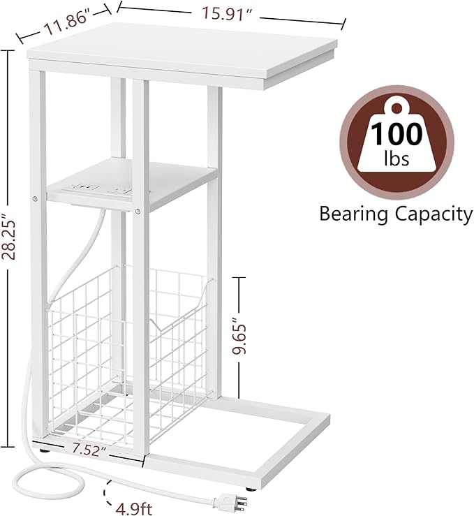 Vagusicc C Shaped End Table - Image 3