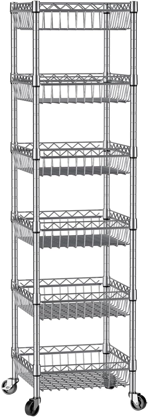 SINGAYE 6 Tier Shelf Adjustable Storage Shelves Rack Standing Units - Image 9