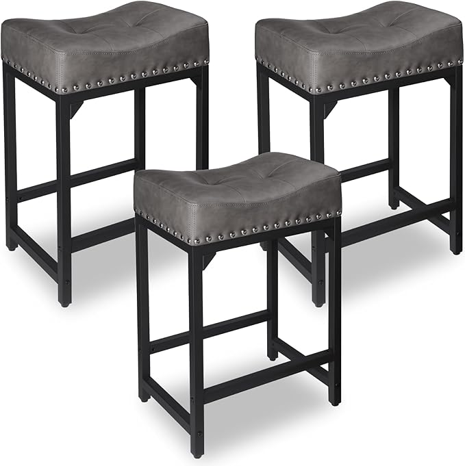 Counter Height Bar Stools Set of 3, Stools by FLYZC