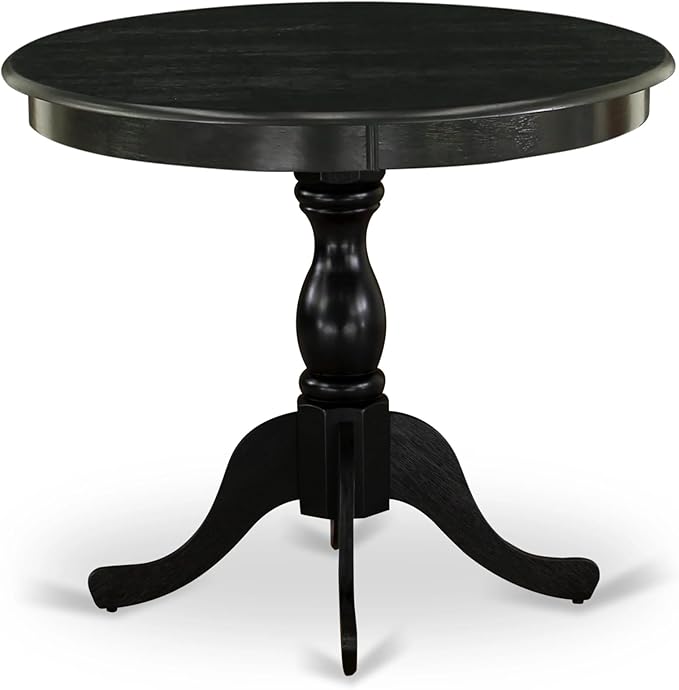 East West Furniture AMAB3-ABK-24 3 Piece Modern Dining Table Set Contains a - Image 5