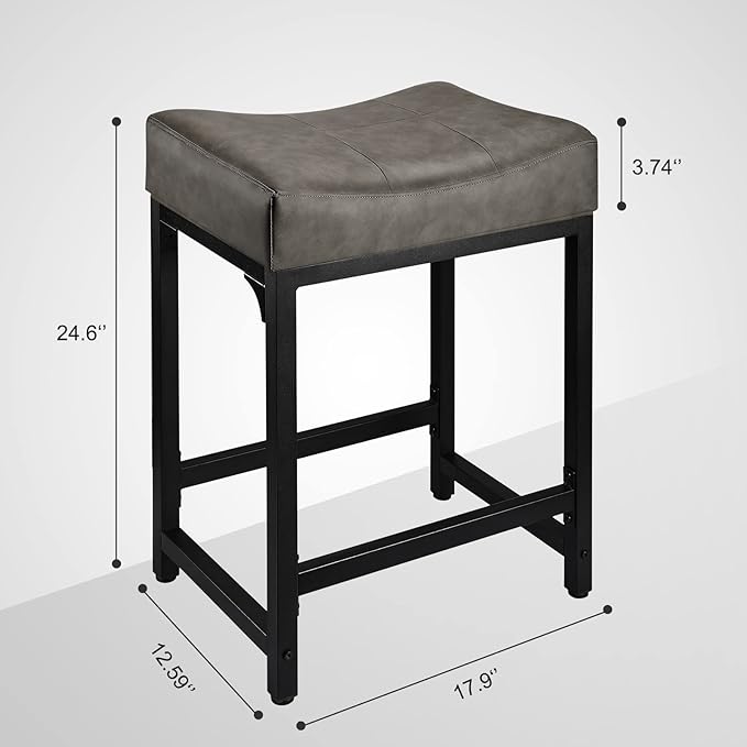 Counter Height Bar Stools Set of 2, 24 Inch Stools - Image 3