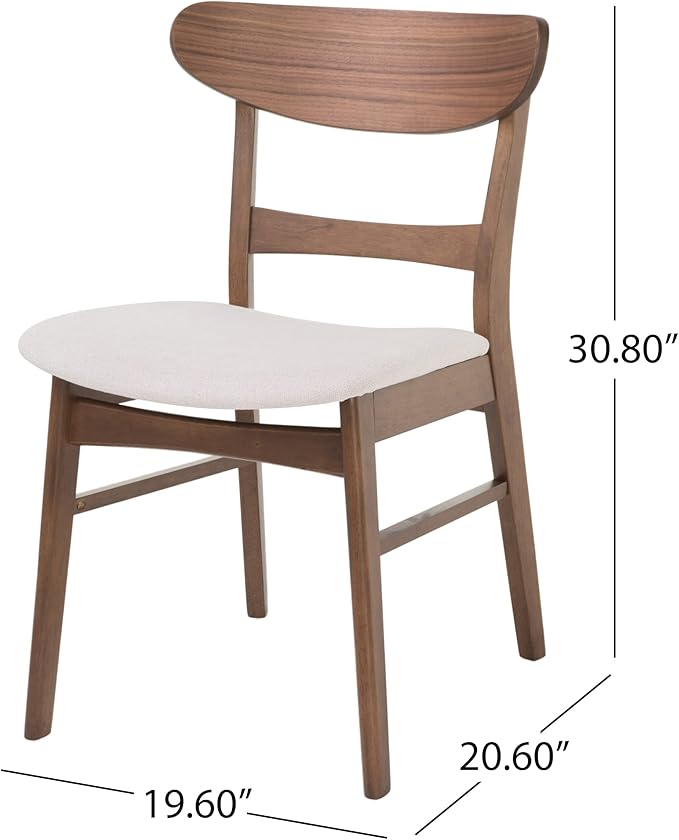 Christopher Knight Home Idalia Curved Leg Rectangular Dining Set, 5-Pcs Set - Image 3