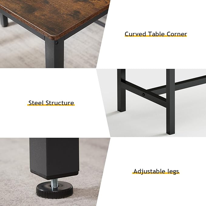 Rovibek Dining Room Table Bench Set - Image 2