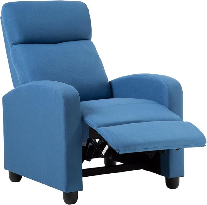 BestMassage | Recliner Chair | No Massage Function | Textile Blue | by BestMassage%C2%AE