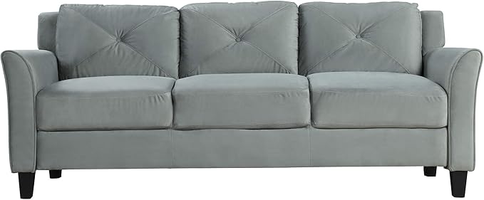 3 Pieses Modern Living Room Sofa Sets Polyester Blend Button Tufted Sofa&Couch - Image 5