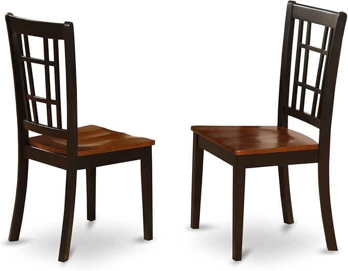 East West Furniture PLNI9-BCH-W 9 Piece Dining Table Set Includes an Oval - Image 6