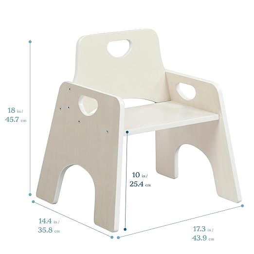 ECR4Kids Stackable Wooden Toddler Chair, Kids Furniture - Image 3