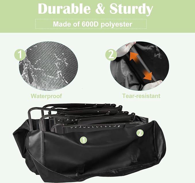 4/6/ 8 Foot Folding Table Storage Bag, Waterproof Heavy Duty Large Carrying Bag - Image 4