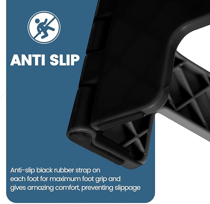 ACSTEP 9 Inch Folding Step Stool 300 LB Capacity Non Slip Foot Stool - Image 8