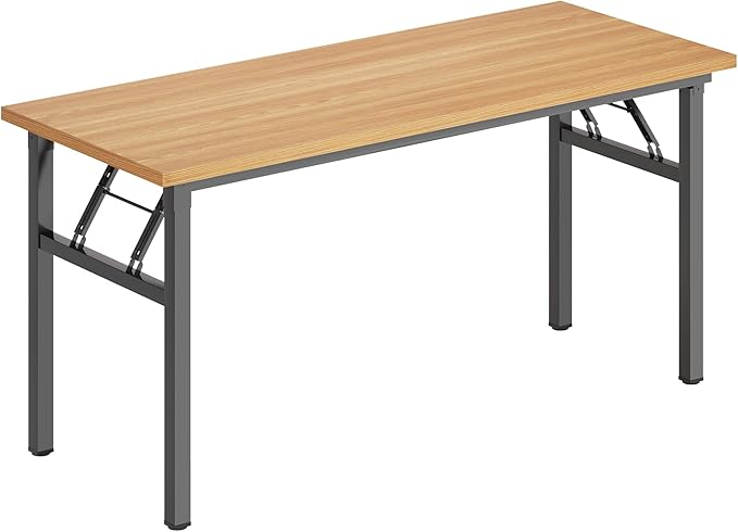 DlandHome Large Computer Desk, Folding Desk, Decent and Steady Home Office - Image 9