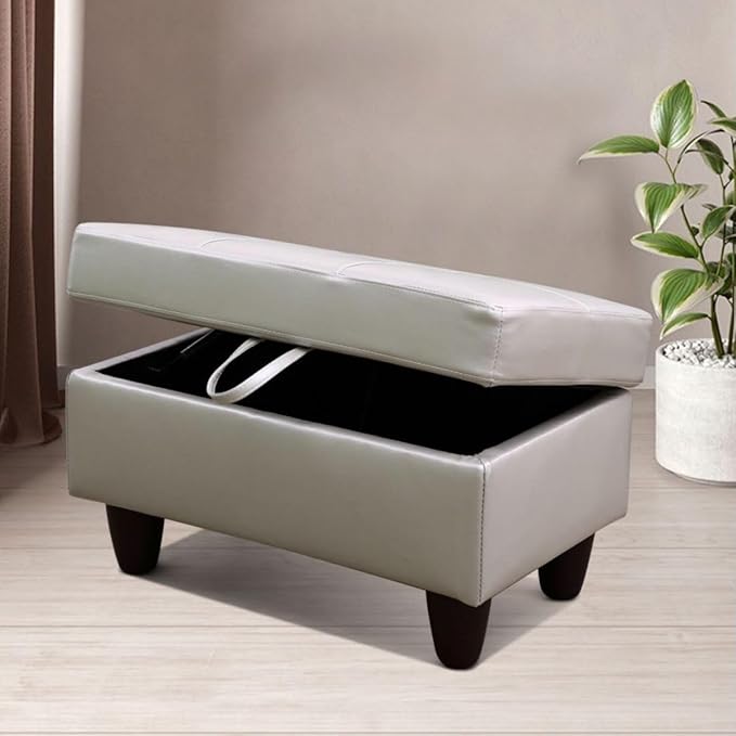 Silver Green L-Shaped 3-Piece Faux Leather Sofa - Image 5