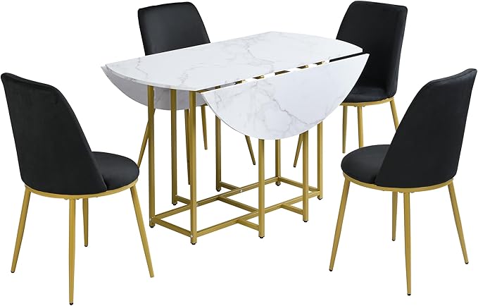 Merax 47.2” Round Dining Table Set - Image 3