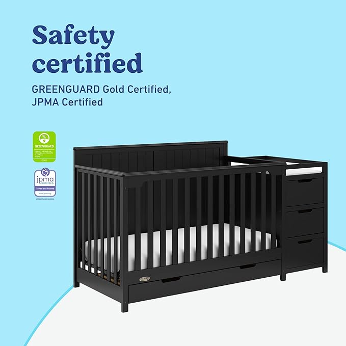 Graco Hadley All-in-One Convertible Crib & Changer – GREENGUARD Gold Certified - Image 8