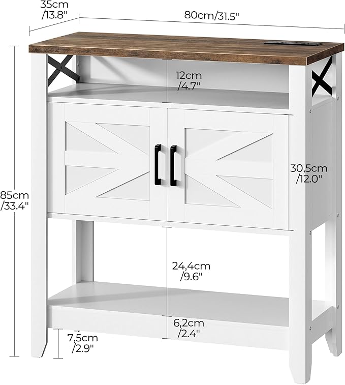 Console Table, Farmhouse Sofa Table - Image 2
