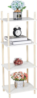 LITA Modern Wood Side Table, Accent End Table Plant Night Stand by LITA