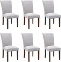COLAMY Parsons Dining Chairs Set of 6, Upholstered Fabric Dining Room Kitchen by COLAMYINC