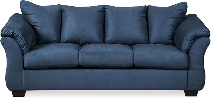 Signature Design by Ashley Darcy Casual Plush Sofa, Dark Blue by SignatureDesignbyAshley