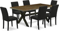 East West Furniture X677AB624-7 7 Piece Dining Set Consist of a Rectangle by EastWestFurniture