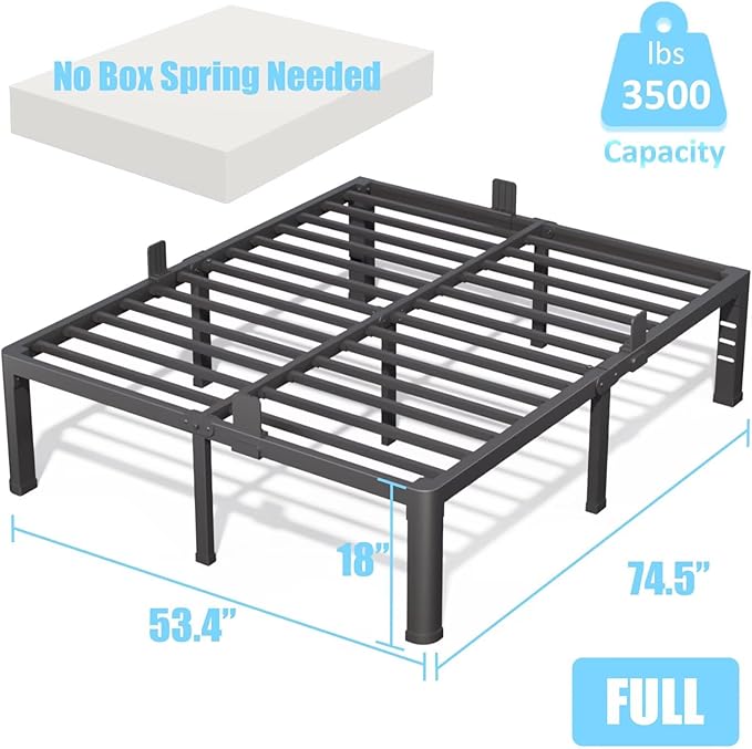 FUIOBYVV 18 Inch Full Bed Frame - Image 3