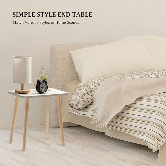 FORAOFUR Side Table, Small End Table Accent Table Living Room Bedroom Balcony - Image 6