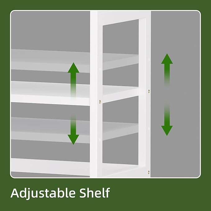 5-Tier Bookshelf, Industrial Bookcase - Image 5