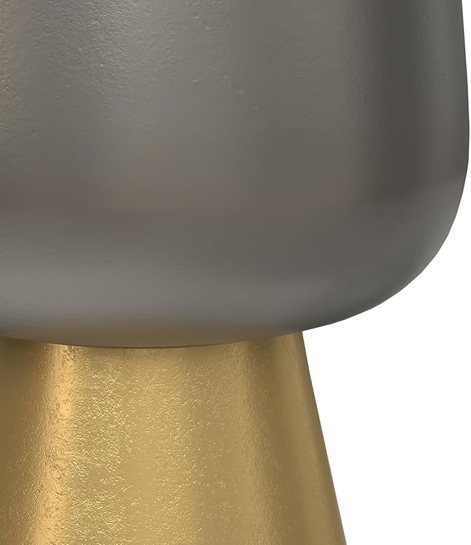 SIMPLIHOME Anthony Cast Aluminum Side Table in Antique Bronze/Brass, 13.75-inch - Image 8