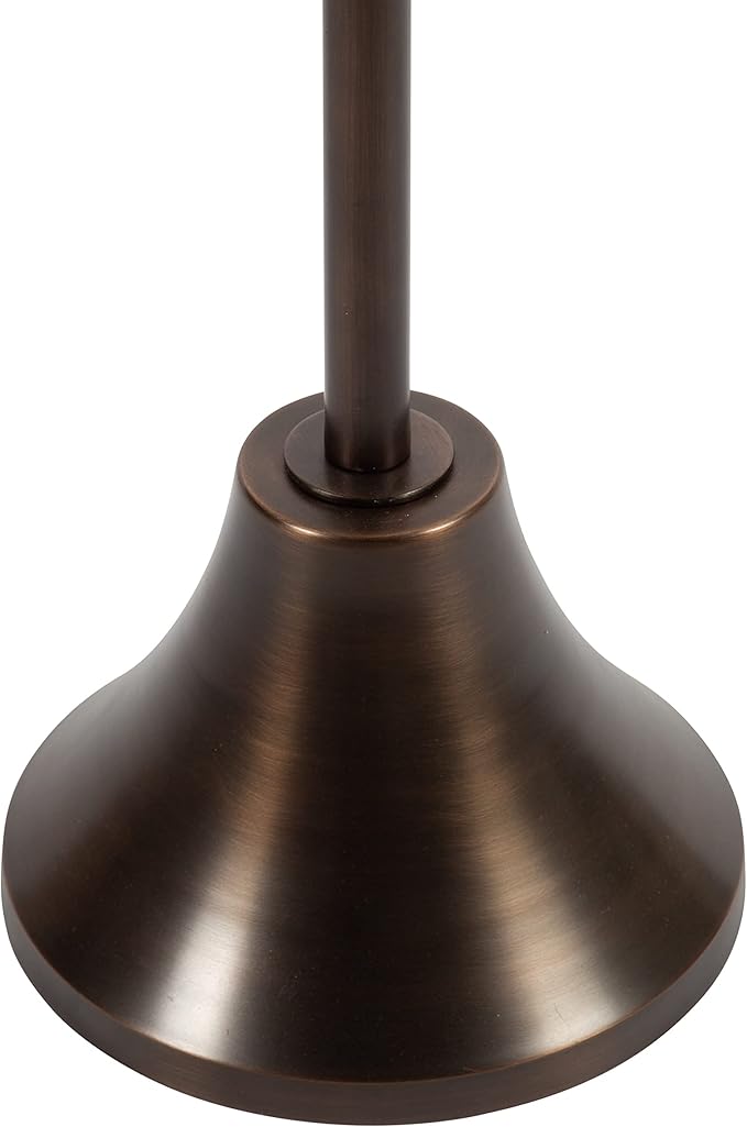 Kate and Laurel Sanzo Modern Pedestal Side Table; 15 x 15 x 24; Bronze; - Image 6