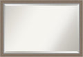 Amanti Art Brown Wall Mirror 27x39 Eva Brown Narrow Rectangle Bathroom Mirror by AmantiArt
