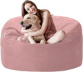 3FT Bean Bag Chair with Ultra Soft Velvet Cover Bean Bag Sofa with Memory Foam by Unknown