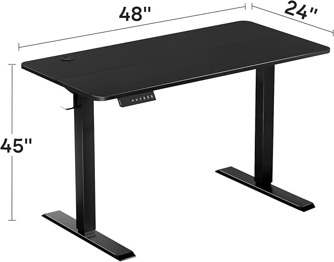 VECELO Electric Standing Desk Adjustable Height, 48 x 24 Inch Computer Desk - Image 2