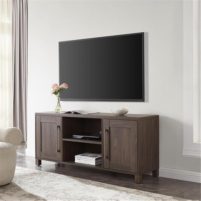 Henn&Hart Rectangular TV Stand for TV's up to 65" in Alder Brown, TV Stands for - Image 3