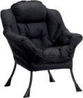 HollyHOME Modern Fabric Large Lazy Chair, Accent Oversized Comfy Reading Chair by HollyHOME